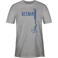 Shirtracer T-Shirt Seebär Anker Boot & Schiff Deko von Shirtracer