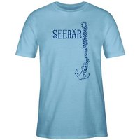 Shirtracer T-Shirt Seebär Anker Boot & Schiff Deko von Shirtracer