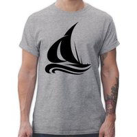 Shirtracer T-Shirt Segelboot Wellen Boot & Schiff Deko von Shirtracer