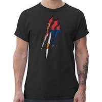 Shirtracer T-Shirt Serbien Krallenspuren 2024 Fussball EM Fanartikel von Shirtracer