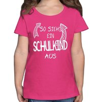 Shirtracer T-Shirt So sieht ein Schulkind aus Einschulung Mädchen von Shirtracer