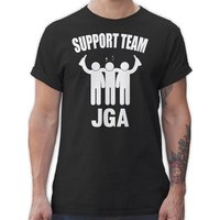 Shirtracer T-Shirt Support Team - Groom Crew JGA Männer von Shirtracer