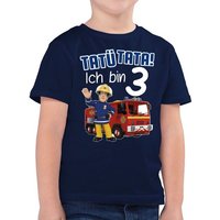 Shirtracer T-Shirt Tatü Tata! Ich bin 3 Feuerwehrmann Sam Jungen von Shirtracer