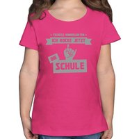 Shirtracer T-Shirt Tschüss Kindergarten ich rocke jetzt die Schule Einschulung Mädchen von Shirtracer