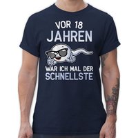 Shirtracer T-Shirt Vor 18 Jahren war ich mal der Schnellste 18. Geburtstag von Shirtracer