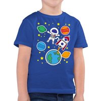Shirtracer T-Shirt Weltall mit Astronaut Kindermotive von Shirtracer