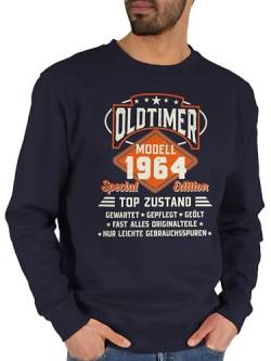 Sweater Pullover Sweatshirt Herren Damen - 60. Geburtstag - Oldtimer Modell 1964 - L - Dunkelblau - 60 60.geburtstag 60-geburtstag sechzig jahre 60er sechzigster 60ter 60ig 60.geb 60ten 60.jahre von Shirtracer