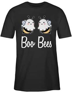 T-Shirt Herren - Halloween - Boo Bees Boobs - 3XL - Schwarz - hellowee Tshirt Shirt halowen t Horror Shirts hallowwee kostüm Party verkleidung schaurig schönes Mann männer grusel Costum kost m von Shirtracer