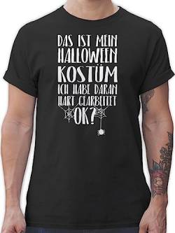 T-Shirt Herren - Halloween - Herren - Das ist Mein Halloween Kostüm - XXL - Schwarz - Shirt Mann Tshirt Helloween t-Shirts für männer Oberteile Haloween Party t hallowwee Tshirts - L190 von Shirtracer