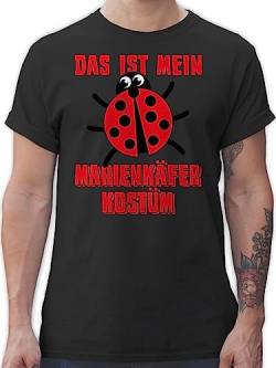 T-Shirt Herren - Karneval & Fasching - Das ist Mein Marienkäfer Kostüm - Marienkaefer Käfer Marienkäferkostüm - XL - Schwarz - t Shirt karnevalst-Shirt köstüme Shirts männer faschingst-Shirt von Shirtracer