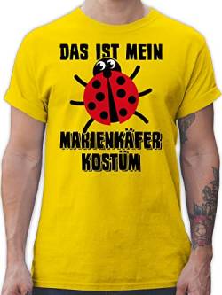 T-Shirt Herren - Karneval & Fasching - Das ist Mein Marienkäfer Kostüm - schwarz - 3XL - Gelb - faschingsshirt karnelval marienkafer Tshirts Faschings-t-Shirt &Fasching Insekten t Shirts von Shirtracer