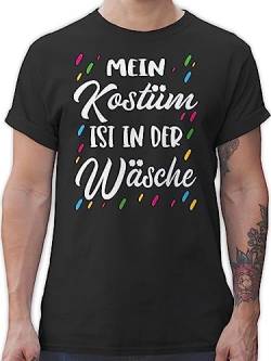 T-Shirt Herren - Karneval & Fasching - Mein Kostüm ist in der Wäsche - Das ist Mein Kostüm Kostuem in der Waesche - L - Schwarz - Karneval-Klamotten karnelval männer Shirt Jeck verkleidungen von Shirtracer