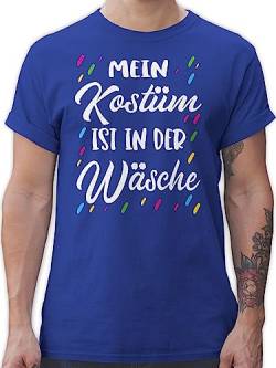 T-Shirt Herren - Karneval & Fasching - Mein Kostüm ist in der Wäsche - Das ist Mein Kostüm Kostuem in der Waesche - S - Royalblau - karnevalsshirt Fastnacht Shirts männer karnevalst-Shirt von Shirtracer