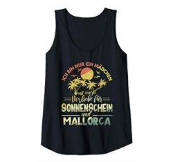 Damen Mädchen mit Vorliebe für Sonnenschein und Mallorca, Vintage Tank Top von Shirts, Geschenke und Mehr Stuff Co.