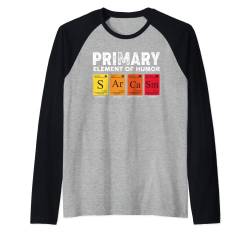 Sarcasm S Ar Ca Sm Primary Elements of Humor Wissenschaft Raglan von Shirts mit lustigen Sprüchen by PeeKay