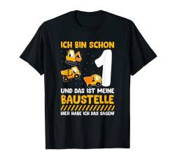 1. Geburtstag Baustelle Shirt Kinder, Baggerfahrer Junge T-Shirt von Shirts of Heaven