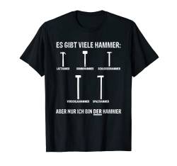 Es gibt viele Hammer, aber nur ich bin der Hammer, Lustiges T-Shirt von Shirts of Heaven