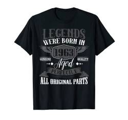 Legenden Jahrgang 1963, 60. Geburtstag Mann Geschenk T-Shirt von Shirts of Heaven