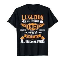 Legenden geboren 1963, 60. Geburtstag Mann Geschenk T-Shirt von Shirts of Heaven