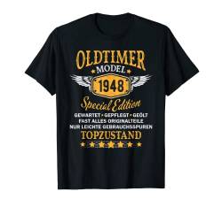 Oldtimer Jahrgang 1948, 75. Geburtstag Mann Geschenk T-Shirt von Shirts of Heaven