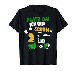 Platz da, ich bin 2. Kinder Junge Traktor Geburtstag T-Shirt von Shirts of Heaven