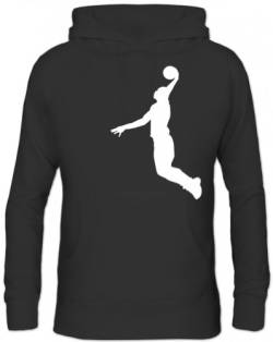 Shirtstreet, Basketball Player, NBA Sport Herren Kapuzen Sweatshirt - Pullover Hoodie, Größe: M,Schwarz von Shirtstreet24