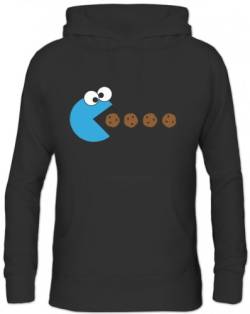 Shirtstreet, Blue Monster, Herren Herren Kapuzen Sweatshirt Hoodie - Pullover, Größe: XXL,Schwarz von Shirtstreet24