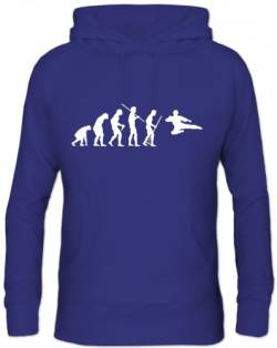 Shirtstreet, Evolution Kung FU, Kampfsport Herren Kapuzen Hoodie Sweatshirt - Pullover S-3XL, Größe: M,Royal Blau von Shirtstreet24