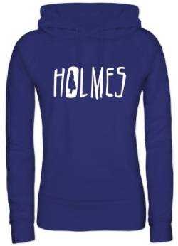 Shirtstreet, Holmes, Damen/Lady Kapuzen Hoodie Pullover, Größe: S,Royal Blau von Shirtstreet24