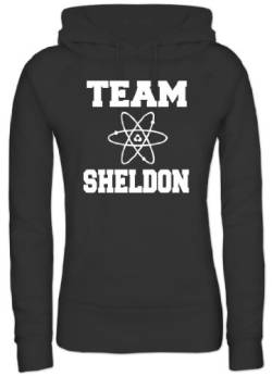 Shirtstreet, Team Sheldon, Damen/Lady Kapuzen Hoodie Pullover, Größe: S,Schwarz von Shirtstreet24