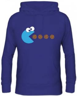 Shirtstreet24, BLUE MONSTER, Herren Kapuzen Sweatshirt Hoodie - Pullover, Größe: 3XL,Royal Blau von Shirtstreet24