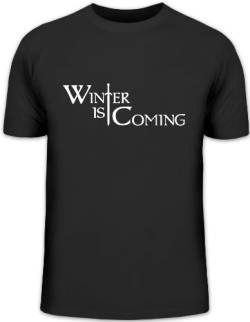 Shirtstreet24, Schwert Winter is Coming, Herren T-Shirt Fun Shirt Funshirt, Größe: M,schwarz von Shirtstreet24