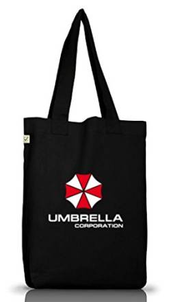 Shirtstreet24, Umbrella Corporation, Jutebeutel Stoff Tasche Earth Positive, Größe: onesize,Black von Shirtstreet24