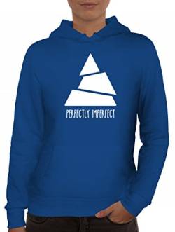 Shirtstreet24 Perfectly Imperfect, Triangle Dreieck Lady/Damen Kapuzen Hoodie Pullover - Sweatshirt, Größe: S,Royal Blau von Shirtstreet24