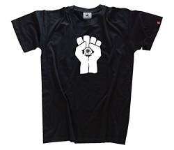 Hunter S Thompson - Gonzo Faust Fist T-Shirt Schwarz XXL von Shirtzshop