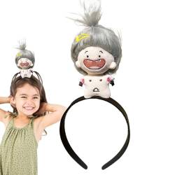 Shitafe Puppenhaarband, Plüschpuppenstirnband,Cartoon Plüsch Haarband Puppe Stirnband | Niedliche Haarreifen für Styling, Make-up, modisches Plüschpuppen-Haarband für Mädchen, Kinder von Shitafe