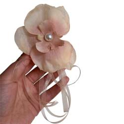 Phalaenopsis Prinzessinnen-Haarklammer, große Blume, langes Band, Haarspangen, Haarschmuck, Haarklammer von Shntig