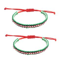 Shntig Handgefertigtes Armband mit palästinensischer Flagge, verstellbares Seil-Armband, Schmuckverzierung, Palästina-Flaggenmuster, Armreif-Zubehör von Shntig