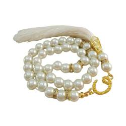 Shntig Islamischer Tasbih-Rosenkranz-Perlen, 33 Perlen, Gebets-Rosenkranz-Armband, handgefertigt, religiöser Schmuck, Meditationsarmband von Shntig