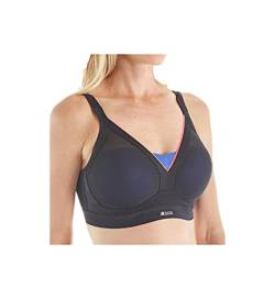 Shock Absorber Damen Bügelloser BH, Noir/Bleu, 80B (Herstellergröße: 95B) von Shock Absorber