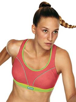 Shock Absorber Ultimativer Lauf-Sport-BH für Damen, Damen, Ultimate, Red/Lime von Shock Absorber