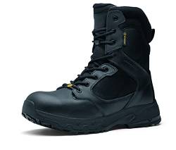 Shoes for Crews Defense High, Arbeitsschuhe (ohne Stahlkappe) CE-zertifiziert 02 HRO WR SRC, Unisex Stiefel mit rutschfester Außensohle, Wasserfeste Schuhe für Herren und Damen von Shoes for Crews