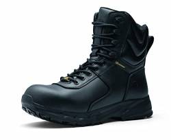 Shoes for Crews Guard High, Sicherheitsschuhe CE-zertifiziert S3 HRO WR SRC, Unisex Arbeitsstiefel mit rutschfester Außensohle, Wasserabweisende Sichere Arbeitsschuhe für Herren und Damen, schwarz,38 von Shoes for Crews