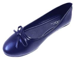Shoes8teen Neu Damen Ballerinas Schuhe 15 Farben 8500 Marineblau 39.5 von Shoes8teen