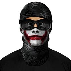 ShopINess Unisex 3D Sturmhaube Vollgesichtsmaske Sonnenschutz Abdeckung Maske für Männer Frauen Ski Motorrad Sport Radfahren Festivals und Halloween - Joky von ShopINess