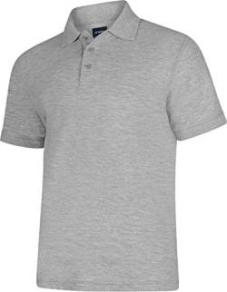 Shoppersbay Herren Poloshirt Gr. XX-Large, grau meliert von Shoppersbay