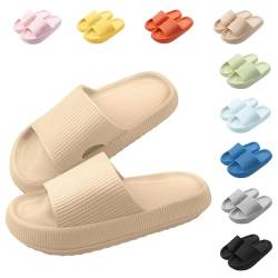 Shorant Cozy Slides Original Rutschfest Badeschlappen Damen Cozisliders Original Damen Wolken Schlappen Original Comfort Hausschuhe Herren Sommer Weiche Badelatschen von Shorant