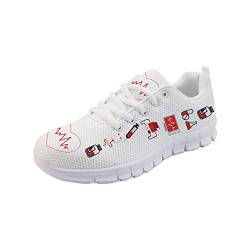 Showudesigns Damen Sportschuhe Laufschuhe Bequem Atmungsaktives Turnschuhe Sneakers Gym Fitness Leichte Schuhe Nurse Shoes EU 41 von Showudesigns