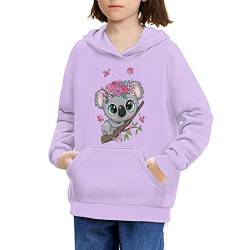 Showudesigns Hoodies für Mädchen 6-16 Jahre Sweatshirt Pullover, Koala, 116 von Showudesigns