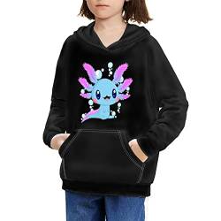 Showudesigns Jungen Mädchen Hoodie 6-16 Jahre Mode Hoodies & Sweatshirts, Axolotl, 128 von Showudesigns